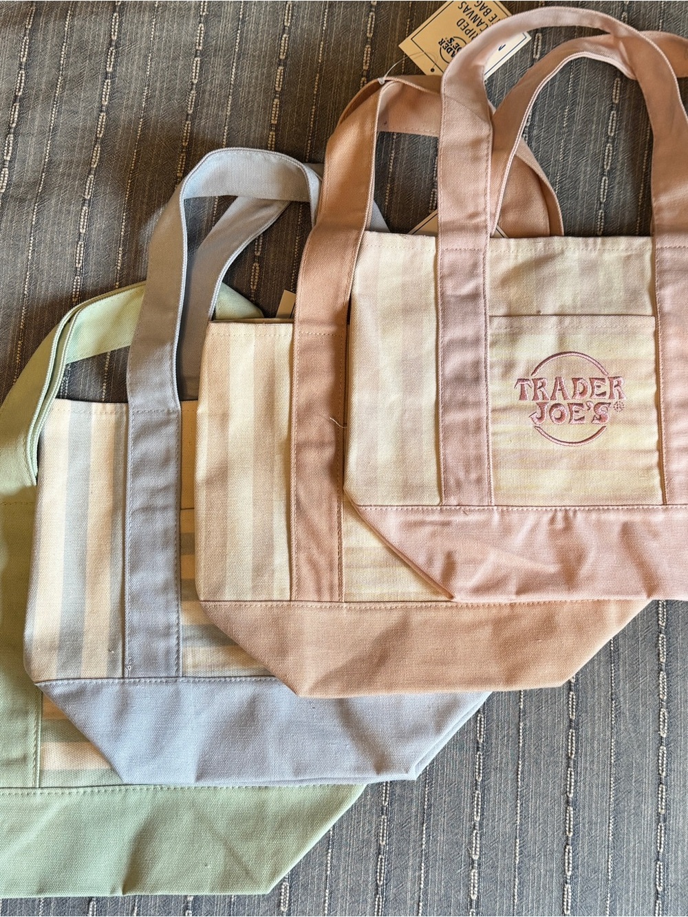 Trader Joe’s Mini Canvas Totes 2026 - Set of 4